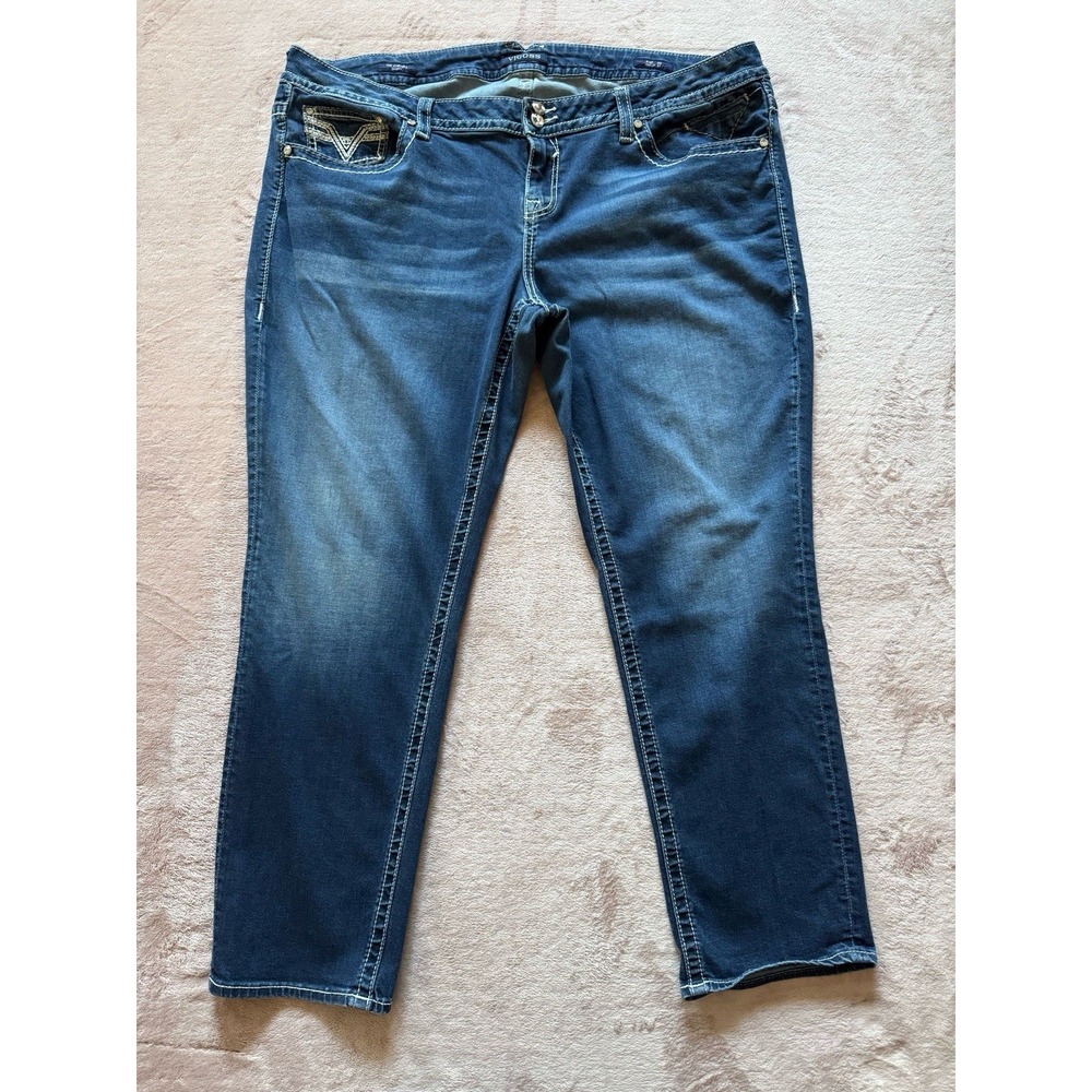 Vigoss Women's The Chelsea Skinny Fit Blue Denim High Rise Size 26